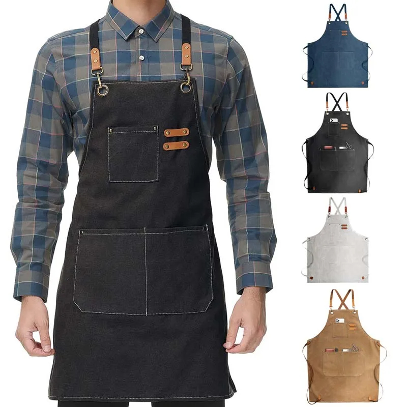 Kitchen Gadgets Trending - Household Canvas Apron Oil-proof Can Wipe