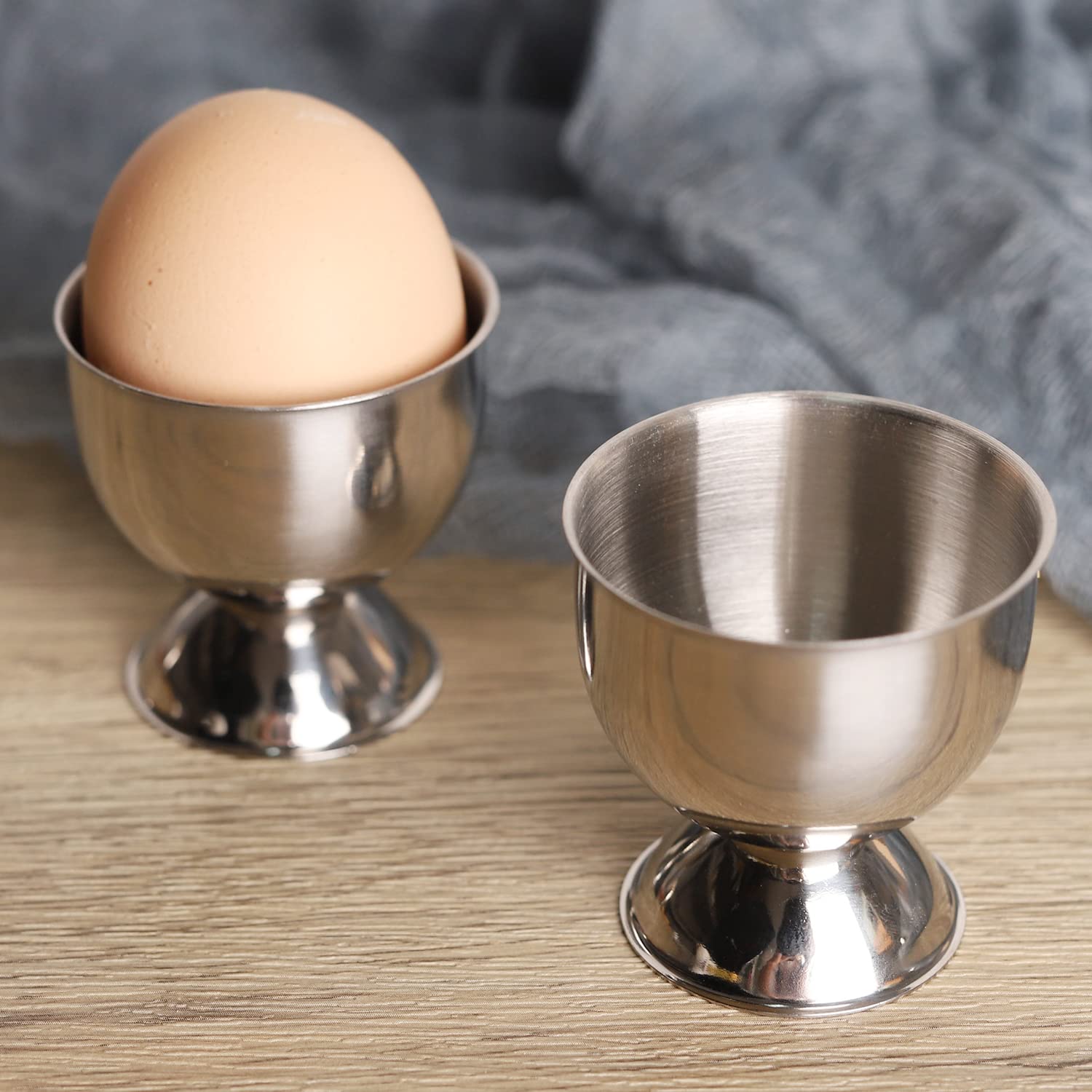 Kitchen Gadgets To Gift - Stainless Steel Egg Cups Set Hard