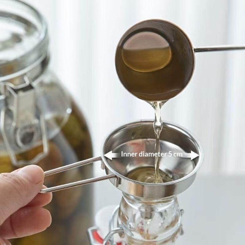 Kitchen Gadgets Small - Stainless Steel Funnel With Handle Small
