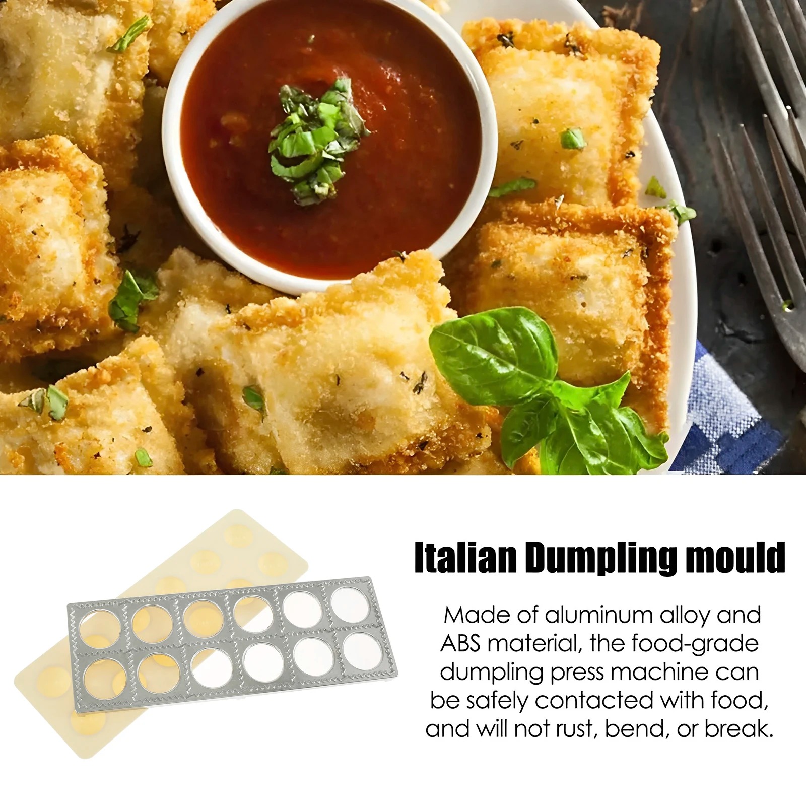 Dumpling Mold 12 Holes Ravioli - Kitchen Gadgets You Need 评论和价格