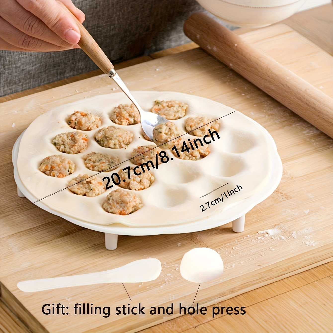 1pc- Simple Chinese Dumplings  - Kitchen Gadgets Dumpling Maker 评论和价格
