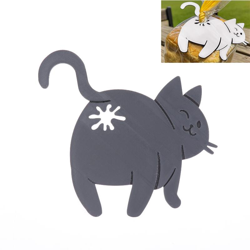 3D Printed Cat Bread Clip Bag  - Kitchen Gadgets To 3D Print 评论和价格