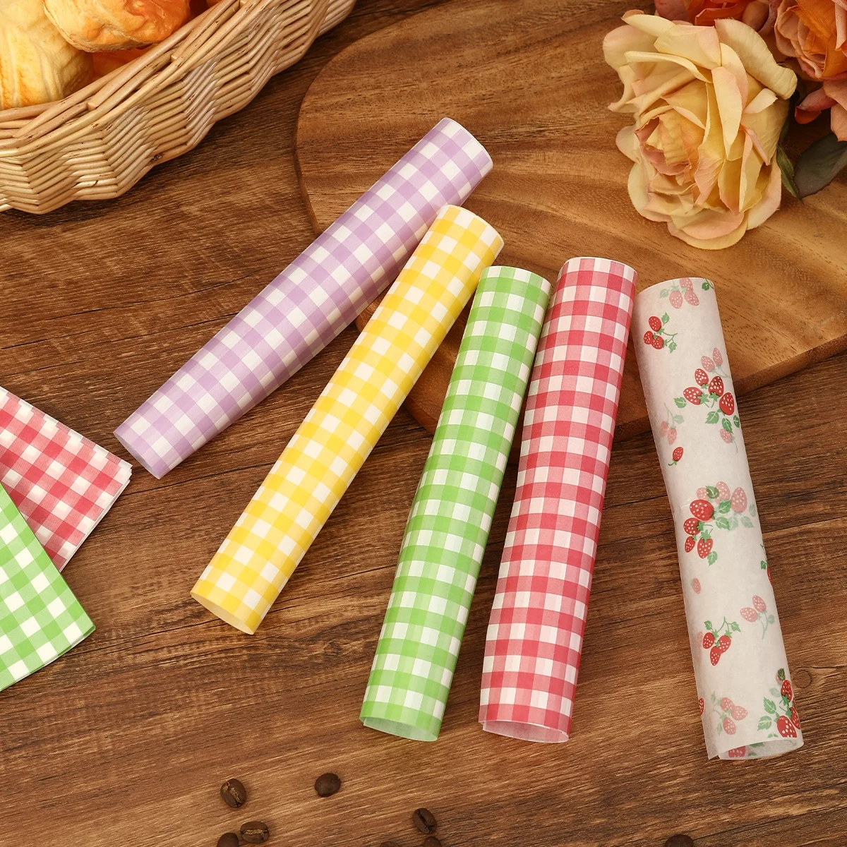 50Pcs Oilproof Wrapping Paper  - Kitchen Gadgets To Gift 评论和价格