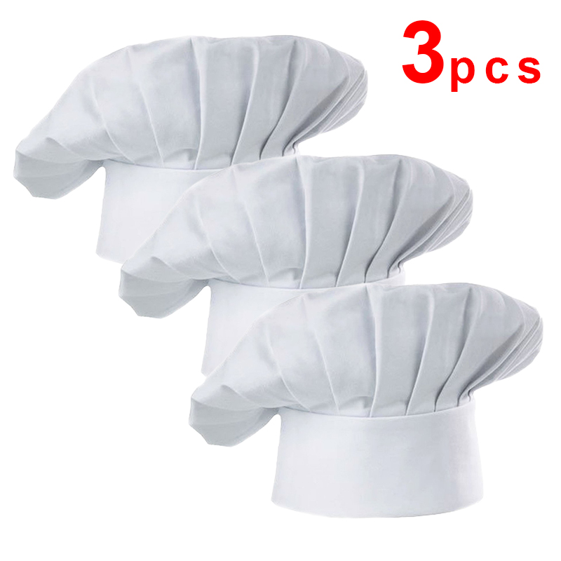 3pcs High22cm Cook Hat White C - Kitchen Gadgets You Need 评论和价格