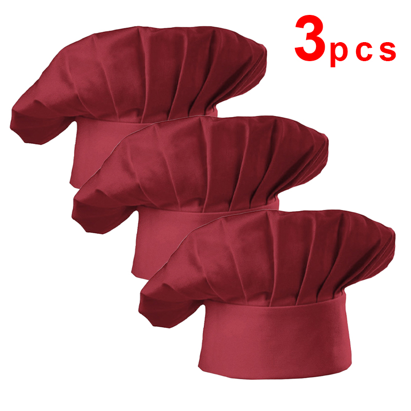 3pcs High22cm Cook Hat White C - Kitchen Gadgets You Need 评论和价格