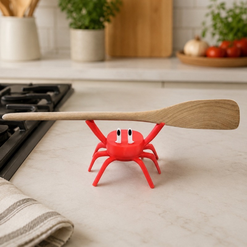 Red Crab Spoon Rest, Cute Crab - Kitchen Gadgets To Gift 评论和价格