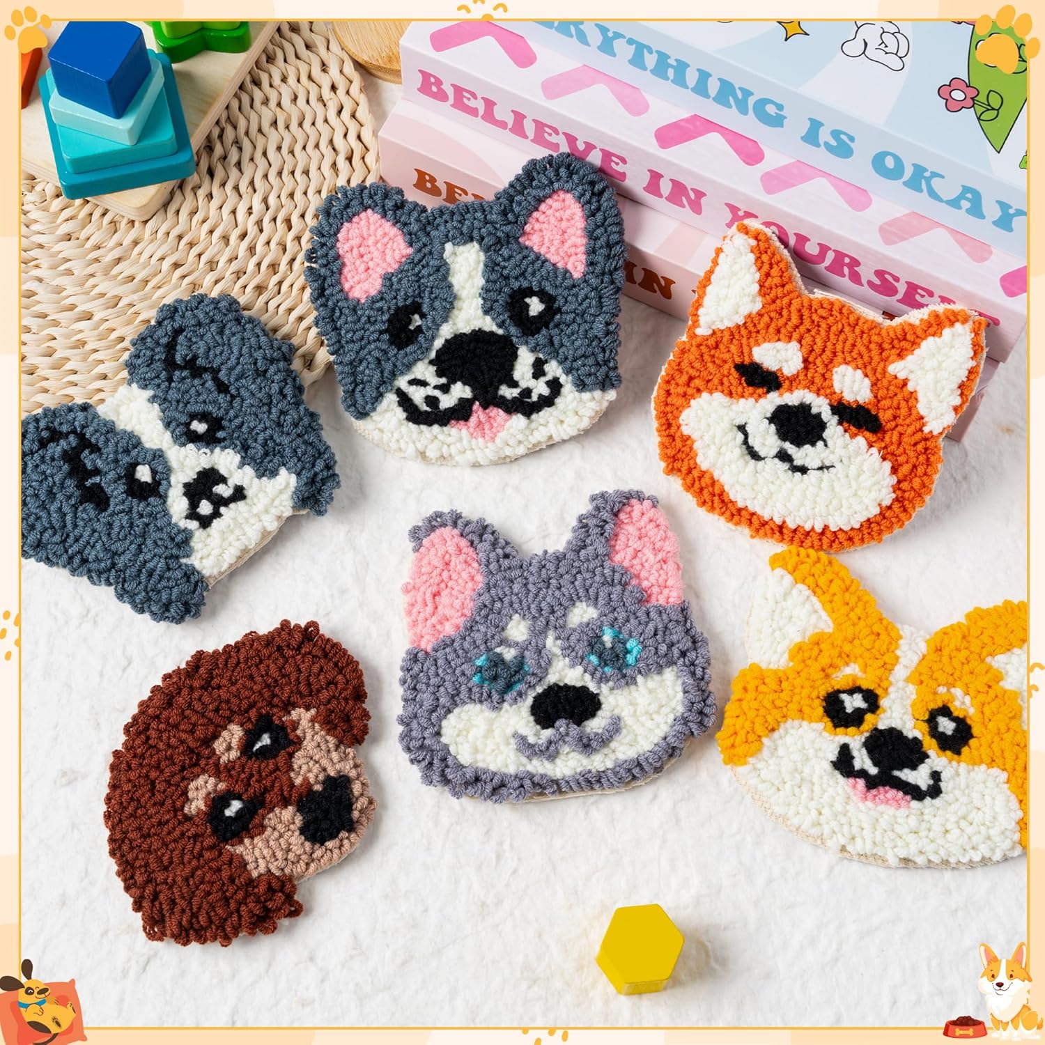 6pcs Cat Punch Needle Embroide - Kitchen Gadgets Crossword 评论和价格