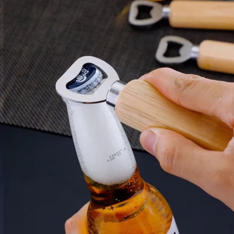 Stainless Steel Wooden Bottle  - Kitchen Gadgets To Gift 评论和价格