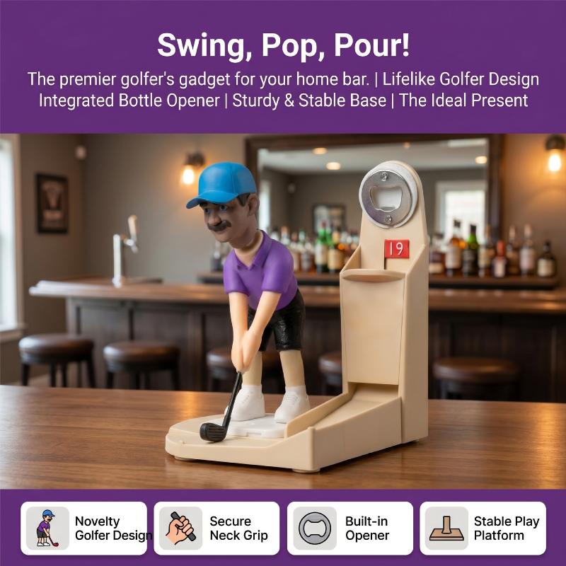 Golfer Figurine Beer Bottle Op - Kitchen Gadgets To Gift 评论和价格