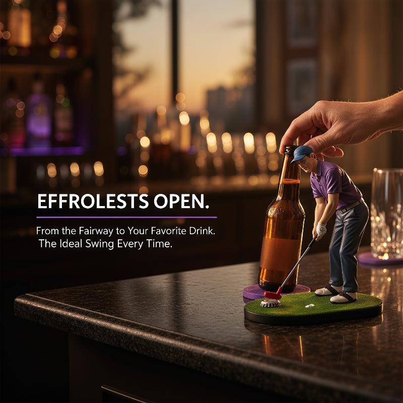 Golfer Figurine Beer Bottle Op - Kitchen Gadgets To Gift 评论和价格