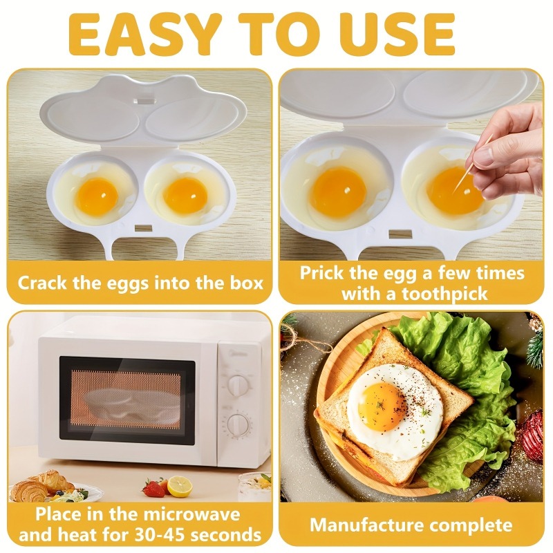 Microwave steamed egg box, for - Kitchen Gadgets To Gift 评论和价格